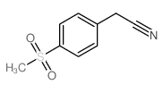 4-(甲基磺酰基)苯乙腈结构式