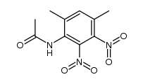 2,4-dimethyl-5,6-dinitroacetanilide结构式