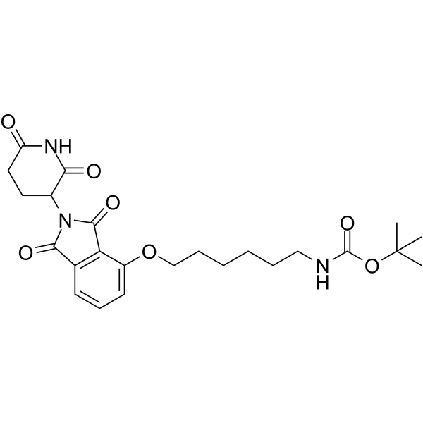Thalidomide-O-C6-NHBoc Structure