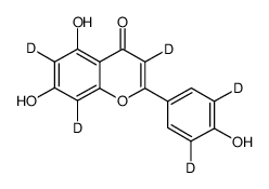 芹菜素-d5结构式