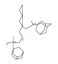 1-adamantyl-[10-[1-adamantyl(dimethyl)azaniumyl]decyl]-dimethylazanium,diiodide Structure