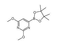 2,4-dimethoxy-6-(4,4,5,5-tetramethyl-1,3,2-dioxaborolan-2-yl)pyrimidine Structure
