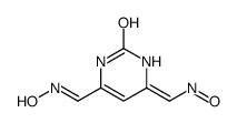 6-(hydroxyiminomethyl)-4-(nitrosomethylidene)-1H-pyrimidin-2-one Structure