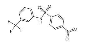 4-nitro-N-(3-(trifluoromethyl)phenyl)benzenesulfonamide结构式