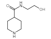 哌啶-4-羧酸 (2-羟乙基)胺结构式