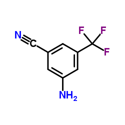 3-氨基-5-氰基三氟甲苯结构式
