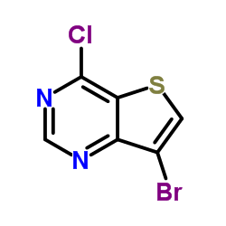 7-溴-4-氯噻酚并[3,2-D]嘧啶结构式