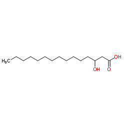 (±)-3-羟基(±)-2-羟基十五烷酸结构式
