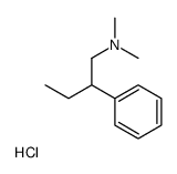 N,N-Dimethyl-2-phenyl-1-butanamine hydrochloride (1:1) Structure
