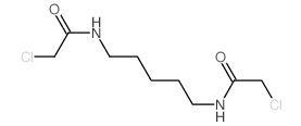N,N'-(戊烷-1,5-二基)双(2-氯乙酰胺)结构式