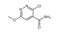 3-chloro-6-methoxy-pyridazine-4-carboxylic acid amide结构式