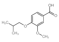 4-异丁氧基-3-甲氧基苯甲酸结构式