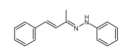 (E)-1-phenyl-2-((E)-4-phenylbut-3-en-2-ylidene)hydrazine Structure