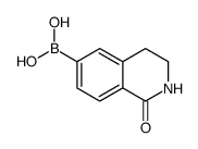 (1,2,3,4-四氢-1-氧代-6-异喹啉)-硼酸结构式
