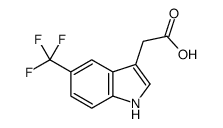 2-(5-Trifluoromethyl-1H-indol-3-yl)acetic acid Structure