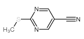 2-(Methylthio)pyrimidine-5-carbonitrile structure