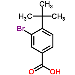 3-溴-4-叔丁基苯甲酸结构式