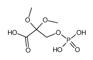 2,2-dimethoxy-3-phosphonooxy-propionic acid结构式