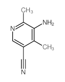 3-Pyridinecarbonitrile,5-amino-4,6-dimethyl- Structure