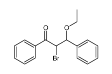 3-ethoxy-2-bromo-1,3-diphenyl-propan-1-one结构式