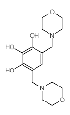 4,6-bis(morpholin-4-ylmethyl)benzene-1,2,3-triol结构式