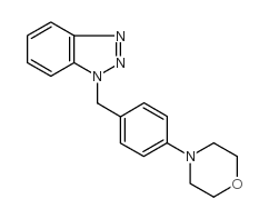 4-[benzotriazol-1-yl(phenyl)methyl]morpholine,4-[benzotriazol-2-yl(phenyl)methyl]morpholine Structure