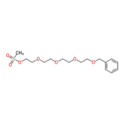 1-苯基-2,5,8,11-三氧杂十三烷-13-甲基磺酸酯结构式
