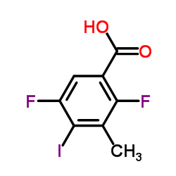 2,5-Difluoro-4-iodo-3-methyl-benzoic acid Structure