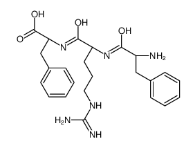 (2S)-2-[[(2S)-2-[[(2S)-2-amino-3-phenylpropanoyl]amino]-5-(diaminomethylideneamino)pentanoyl]amino]-3-phenylpropanoic acid结构式