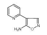 4-吡啶-2-异恶唑-5-胺结构式