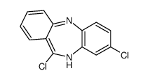 8,11-Dichloro-5H-dibenzo[b,e][1,4]diazepine结构式