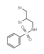 N-(2,3-dibromopropyl)benzenesulfonamide结构式