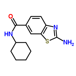 2-AMINO-BENZOTHIAZOLE-6-CARBOXYLIC ACID CYCLOHEXYLAMIDE Structure