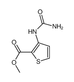 methyl 3-[(aminocarbonyl)amino]-2-thiophenecarboxylate Structure