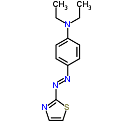 N,N-二乙基-4-(1,3-噻唑-2-基重氮基)苯胺结构式