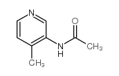 N-(4-甲基吡啶-3-基)乙酰胺结构式