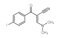 2-(4-氟苯甲酰基)-3-二甲基氨基丙烯腈结构式