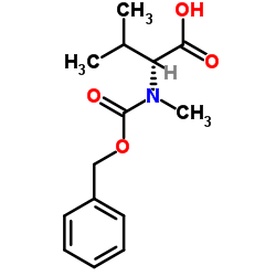 Z-N-甲基-D-缬氨酸结构式