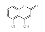 5-氯-4-羟基-2H-色烯-2-酮结构式