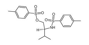 (S)-2-(4-methylphenylsulfonylamino)-1-(4-methylsulfonyloxy)-3-methylbutane Structure