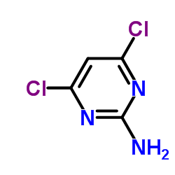 2-Amino-4,6-dichloropyrimidine Structure