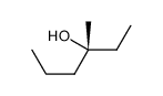 (3R)-3-methylhexan-3-ol结构式