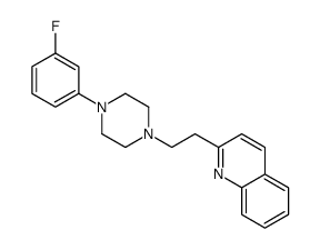 2-[2-[4-(3-fluorophenyl)piperazin-1-yl]ethyl]quinoline结构式