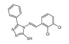 4-[(E)-(2,3-dichlorophenyl)methylideneamino]-3-phenyl-1H-1,2,4-triazole-5-thione Structure