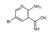 2-氨基-5-溴烟酰胺结构式