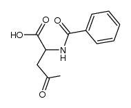 2-Benzamido-4-oxopentansaeure,N-Benzoyl-β-acetylalanin结构式