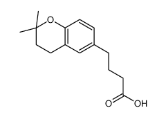 3,4-dihydro-2,2-dimethyl-2H-1-benzopyran-6-butyric acid结构式