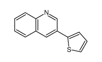 3-(thiophen-2-yl)quinoline Structure