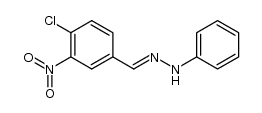 4-chloro-3-nitro-benzaldehyde phenylhydrazone Structure