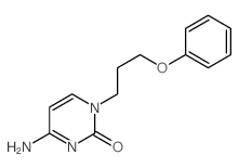 4-amino-1-(3-phenoxypropyl)pyrimidin-2-one Structure